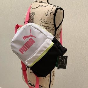 black and pink puma backpack